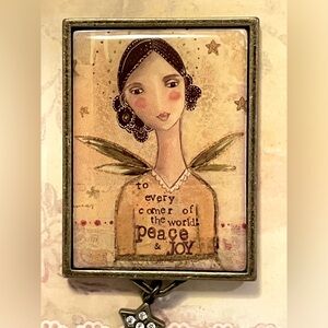 Demdaco Limited Edition Angel Pin or Pendant Designed by Kelly Rae Roberts
